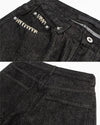 Relaxed Fit Wide Leg Jeans Svarta Tvättade