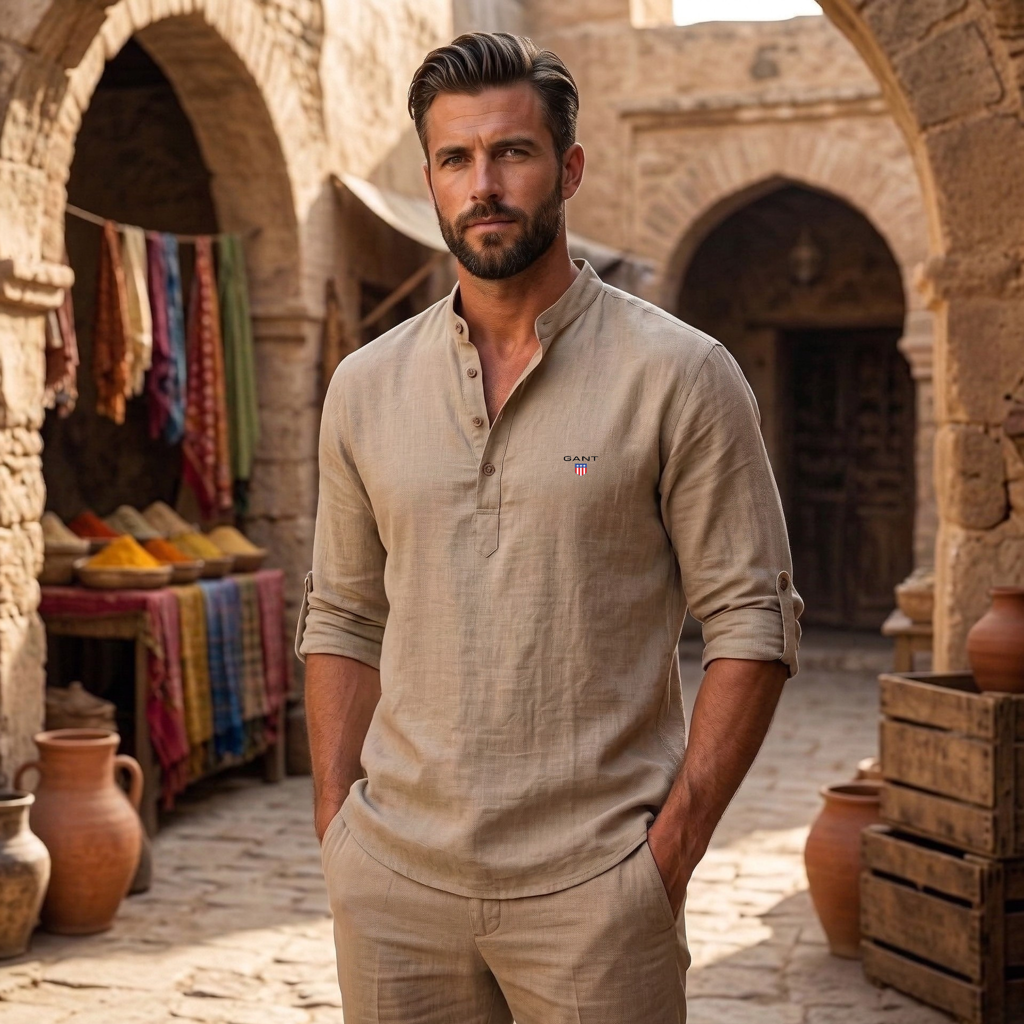 GANT® Casual Henley-tröja