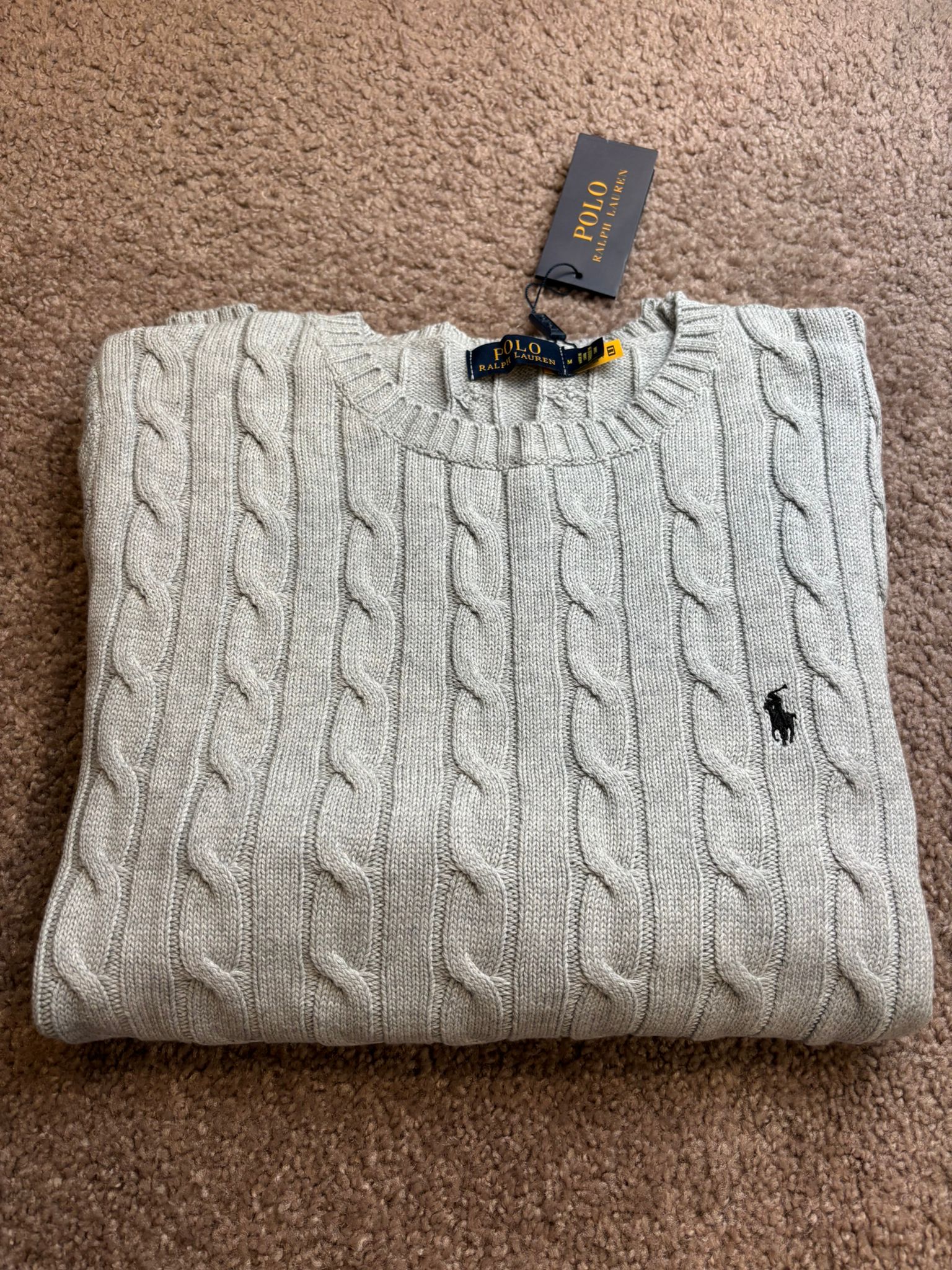 Ralph Lauren Cable-Knit Crew-Neck
