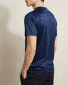 Glansig t-shirt med rund hals
