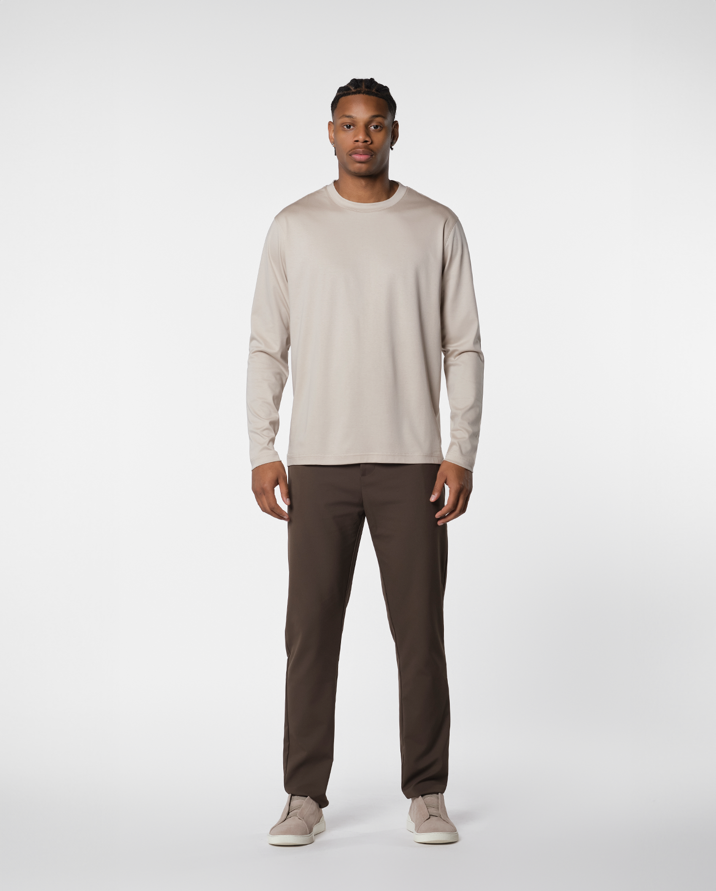 LYXIG L/S T-SHIRT - BEIGE