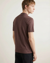 Glansig t-shirt med rund hals