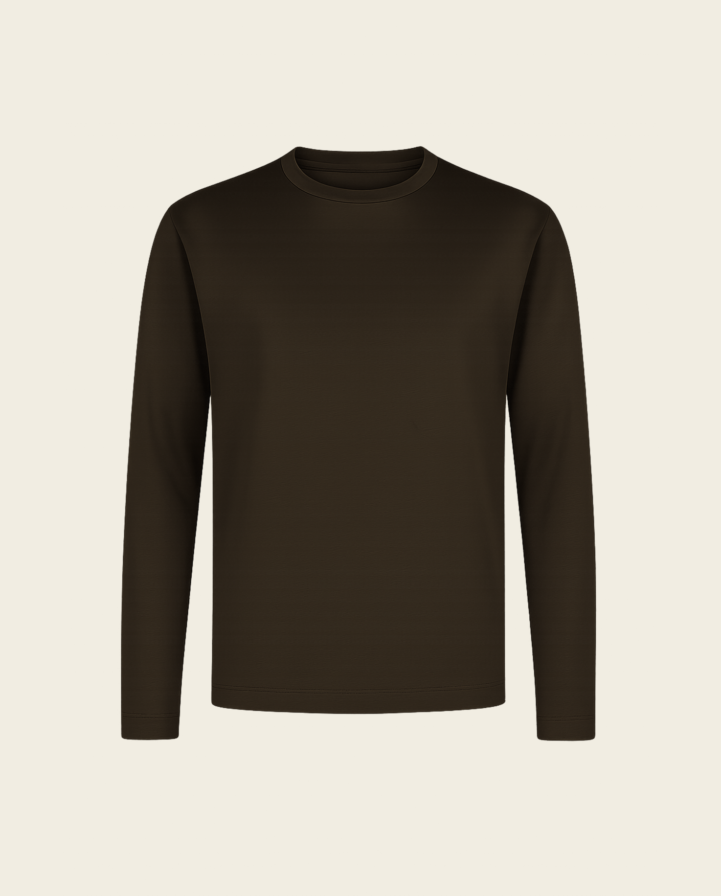 LYXIG L/S T-SHIRT - BRUN