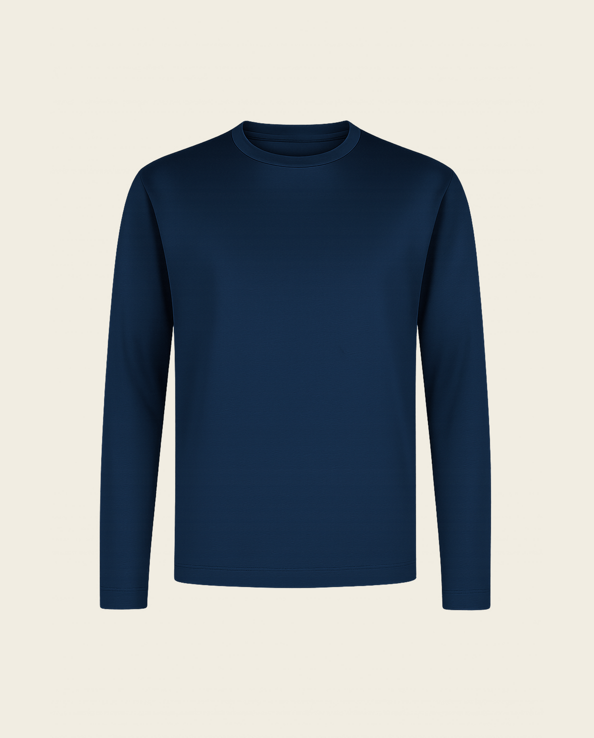 LYXIG L/S T-SHIRT - MARINBLÅ